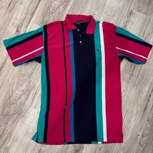 Men's Striped Polo Shirt - Multicolor
